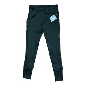TuffRider Unifleece Pull-On Riding Breeches Black Childrens Size 12 NWT